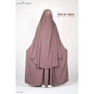 Haya Set Abaya (2 Part Set) | Mocha image