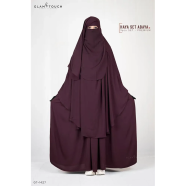 Haya Set Abaya (3 Part Set) | Wine image