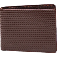 Hazzle Braided Wallet Short Chocolate Premium Leather Stylish Design image