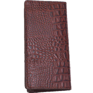 Hazzle Crocodile Wallet Long Chocolate Premium Leather Stylish Design image