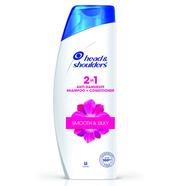 Head And Shoulders 2 in 1 Smooth and Silky Anti Dandruff Shampoo Plus Conditioner for Women And Men- 180 ml image