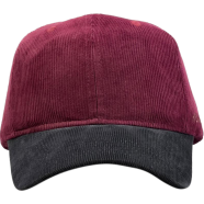 Head Gear Red Wine Grey Dual Tone Cord Cap image