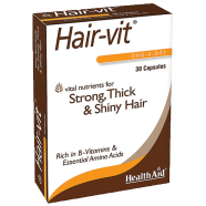 HealthAid Hair-Vit Strong, Thick And Shiny Hair - 30 Capsules image