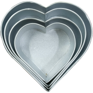 Heart Shape Cake Mold 4 Pcs Set image