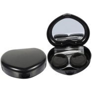 Heart Shape Contact Lens Travel Kit With Mirror And Accessories – Black image