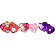 Heart-Shaped Box with Teddy and Roses Valentine Day Best Love Gift -1pcs image