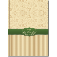 Hearts Daily Notebook - (Biscuit Color) image