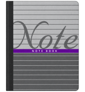 Hearts Daily Notebook - Sliver - Grey Color image