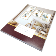 Hearts Floral Binding Khata Margin 120 Page image