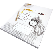 Hearts Floral Binding Khata Margin 120 Page image