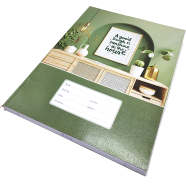 Hearts Floral Binding Khata Margin 120 Page image