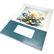 Hearts Floral Binding Khata Margin 120 Page image