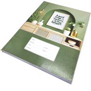 Hearts Floral Binding Khata Margin 160 Page image