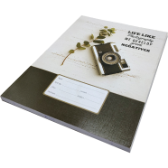 Hearts Floral Binding Khata Margin 96 Page image