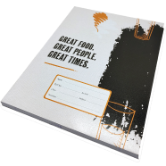 Hearts Floral Binding Khata Margin 96 Page image