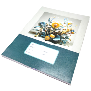 Hearts Floral Binding Khata Roll / Bangla 120 Page image