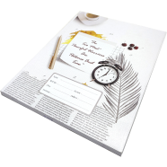 Hearts Floral Binding Khata Roll / Bangla 300 Page image