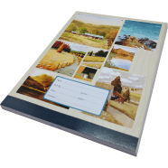 Hearts Floral Binding Khata White 120 Page image