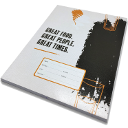 Hearts Floral Binding Khata White 96 Page image