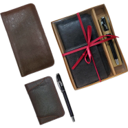 Hearts GIFT SET-A [Mobile Purse (Genuine Leather), Card Holder, Exclusive Pen] image