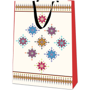 Hearts Gift Bag Smart Small Stripe (Blue Color-Any Design)