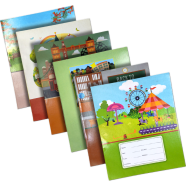 Hearts Kids Khata – School Exercise Notebook for Children – Size 7.5 x 6.2 Inch – Squere Box Design-06 Pcs image