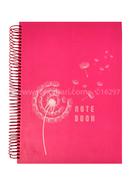 Hearts Panel Notebook Flower Design (Pink Color) image