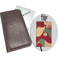 Heart's Single Chamber Mobile Wallet And Purse (Chocolate) With Pocket Notebook Medium FREE