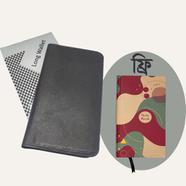 Heart's Single Chamber Mobile Wallet And Purse (Black) With Pocket Notebook Medium FREE image