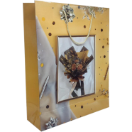 Hearts Smart Shopping Bags Yellow (Large) image