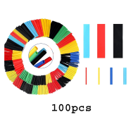 Heat Shrink Tubing Wire Wrap Cable Sleeve Assortment 2:1 Electric Insulation Tube-100pcs image