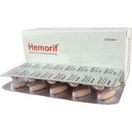 Hemorif 450 mg 50 mg Tablet 10's Strip image