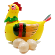 Hen Lay An Egg And Biddy Egg Funny Action Happy Biddy Hen Lay Egg Toy Perfect Gift For Children (hen_egg_bo_yellow) Yellow image