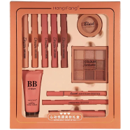 HengFang Makeup BB Cream Liquid Eyeliner Eyebrow Pencil Mascara Lipstick Eyeshadow Blush Powder Cosmetics full set Gift Box image