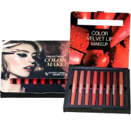 Heng Fang (2 in 1) Multi Color Velvet Lipliner And Lipstick - 1.7g x 8 Pcs image