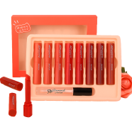 Heng Fang Rouge Honey Love Water Matte Lipstick Set -9pcs image