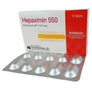 Hepaximin 550 mg Tablet 10's pack image