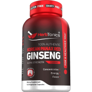 Herbtonics Korean Red Panax Ginseng 1500mg 120 Capsules -344840211 image