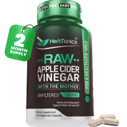Herbtonics Raw Apple Cider Vinegar 1500 mg 120 Veg Tablets -433650933 image