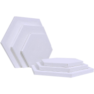 Hexagon shape canvas 8 x 8 inch image