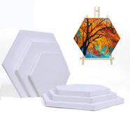Hexagon shape canvas 8 x 8 inch image