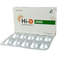 Hi-D 20000 IU 10's Strip Capsule image