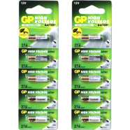 High Quality GP Super Alkaline Battery 12V 27A MN27 A27 L828 High Voltage Batteries 5 Pcs image