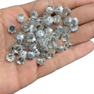 High Quality Glass Flower Shaped Fancy Stone For Jewellery 50Pcs image