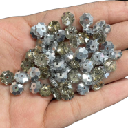 High Quality Glass Flower Shaped Fancy Stone For Jewellery 50Pcs image