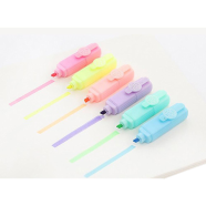Highlighter Colored Marker Pens Creative Cute Design Painting 6 Pcs Set image