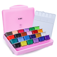 Himi Gouache Paint Set 30ml- 24 colors Jelly Cup (Multi colour) image