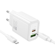 Hoco N61 Gentle PD20W Plus ǪC3.0 Charger Set(C to C)(EU) image