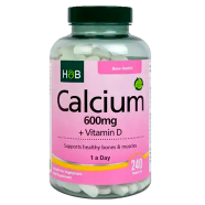 Holland And Barrett Calcium 600mg And Vitamin D - 240 Tablets image