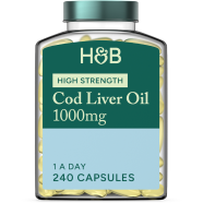 Holland And Barrett Cod Liver Oil 1000mg Capsules 240 Pcs image